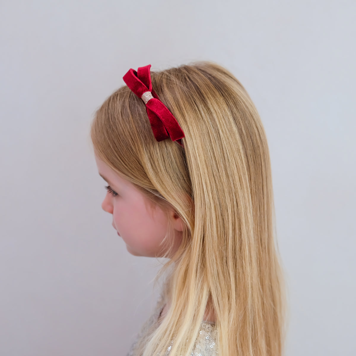 Bow Headband Burgundy