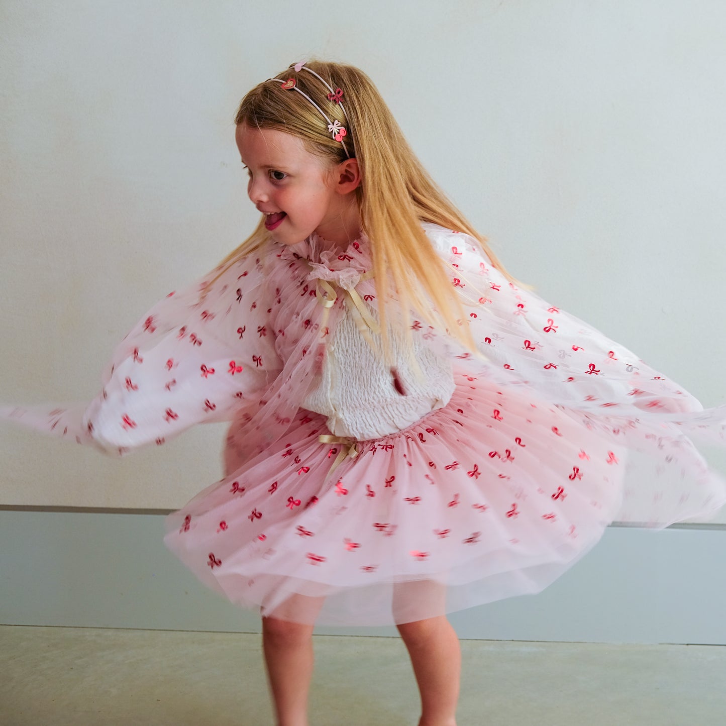 Cutesy Bow Print Tutu