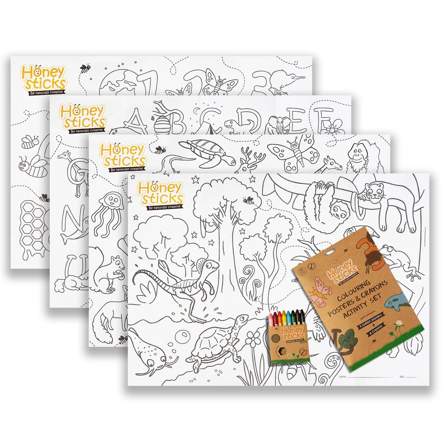 Jumbo Posters & Crayons Activity Pack