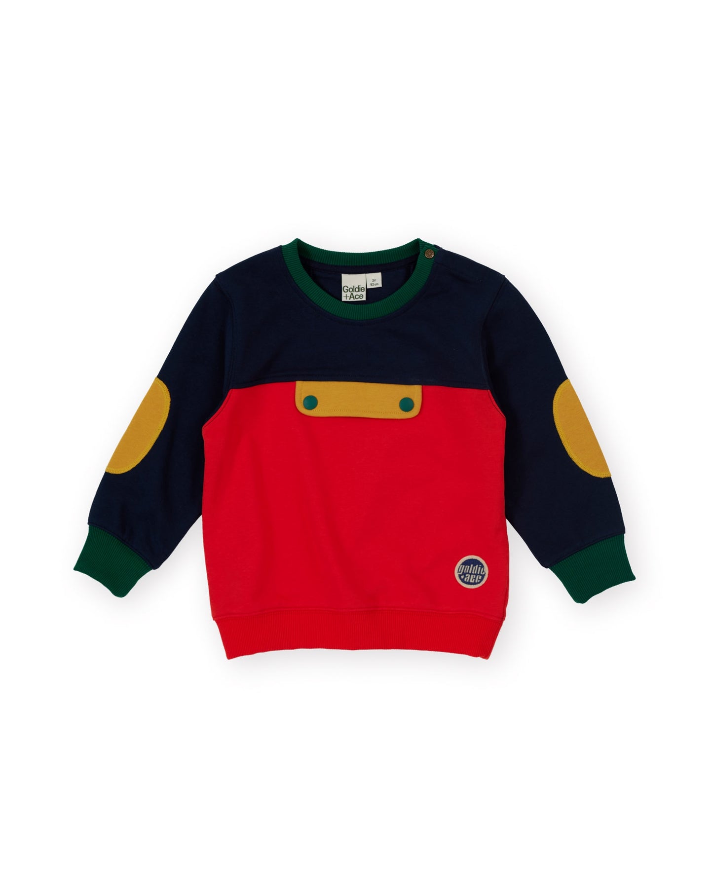 Colour Block Pocket Sweater