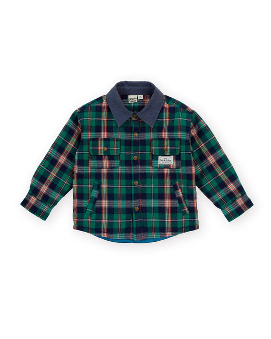 Check Padded Shacket