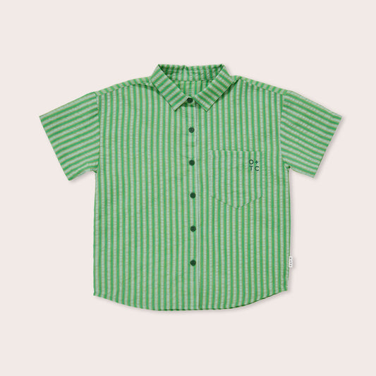 Elm Stripe Button Down Short Sleeve Shirt