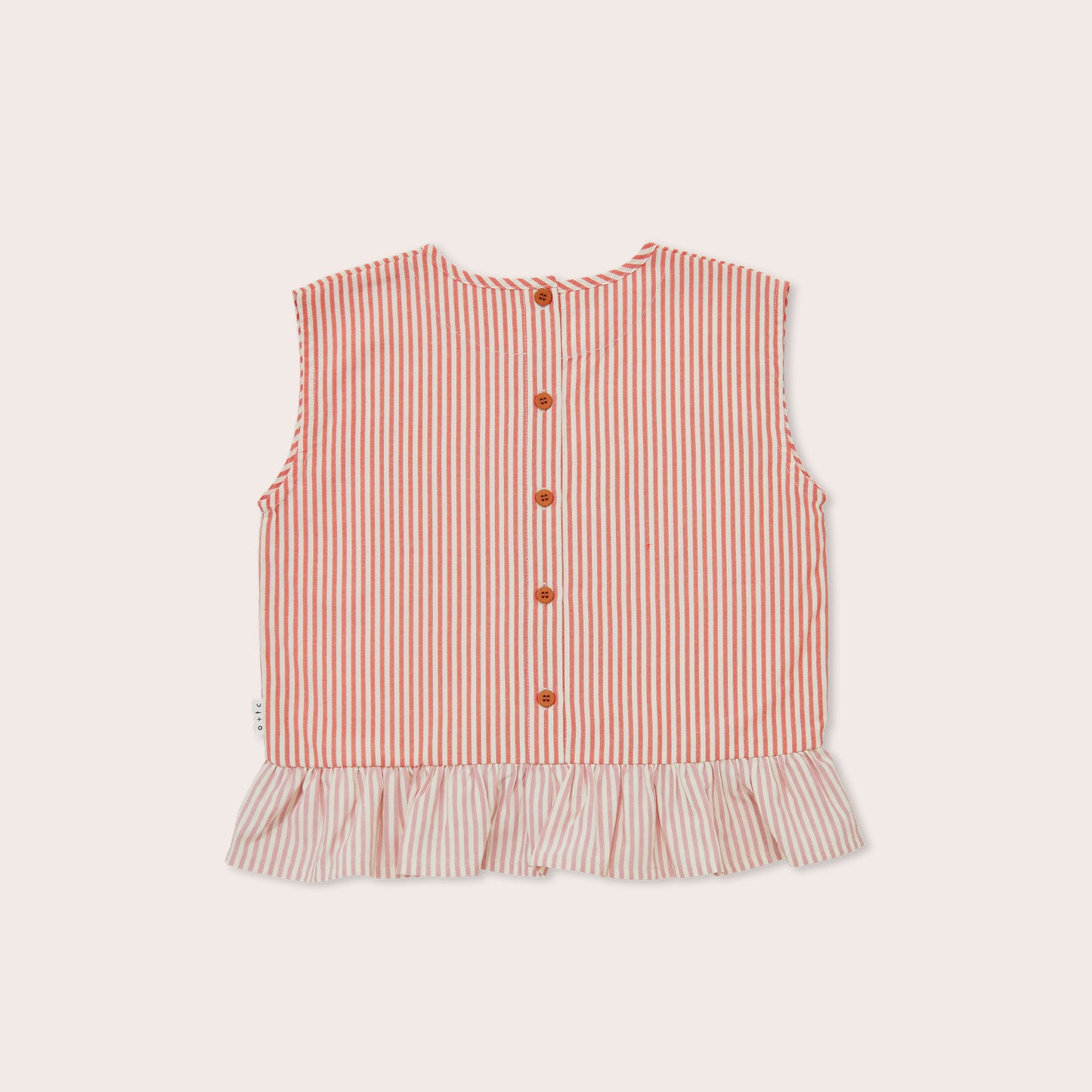 Hoya Stripe Boxy Frill Singlet