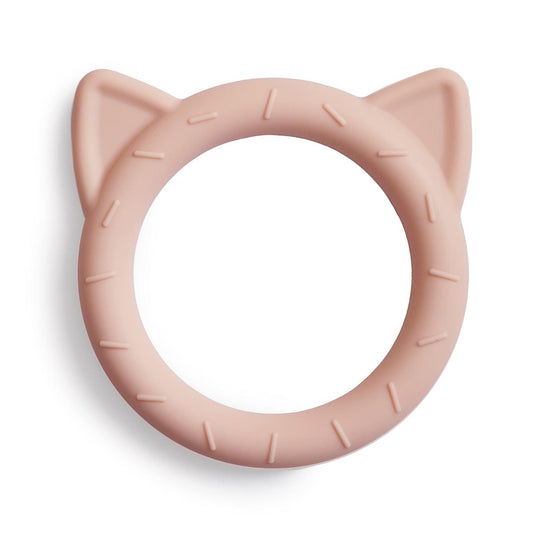 Cat Silicone Teether / Blush