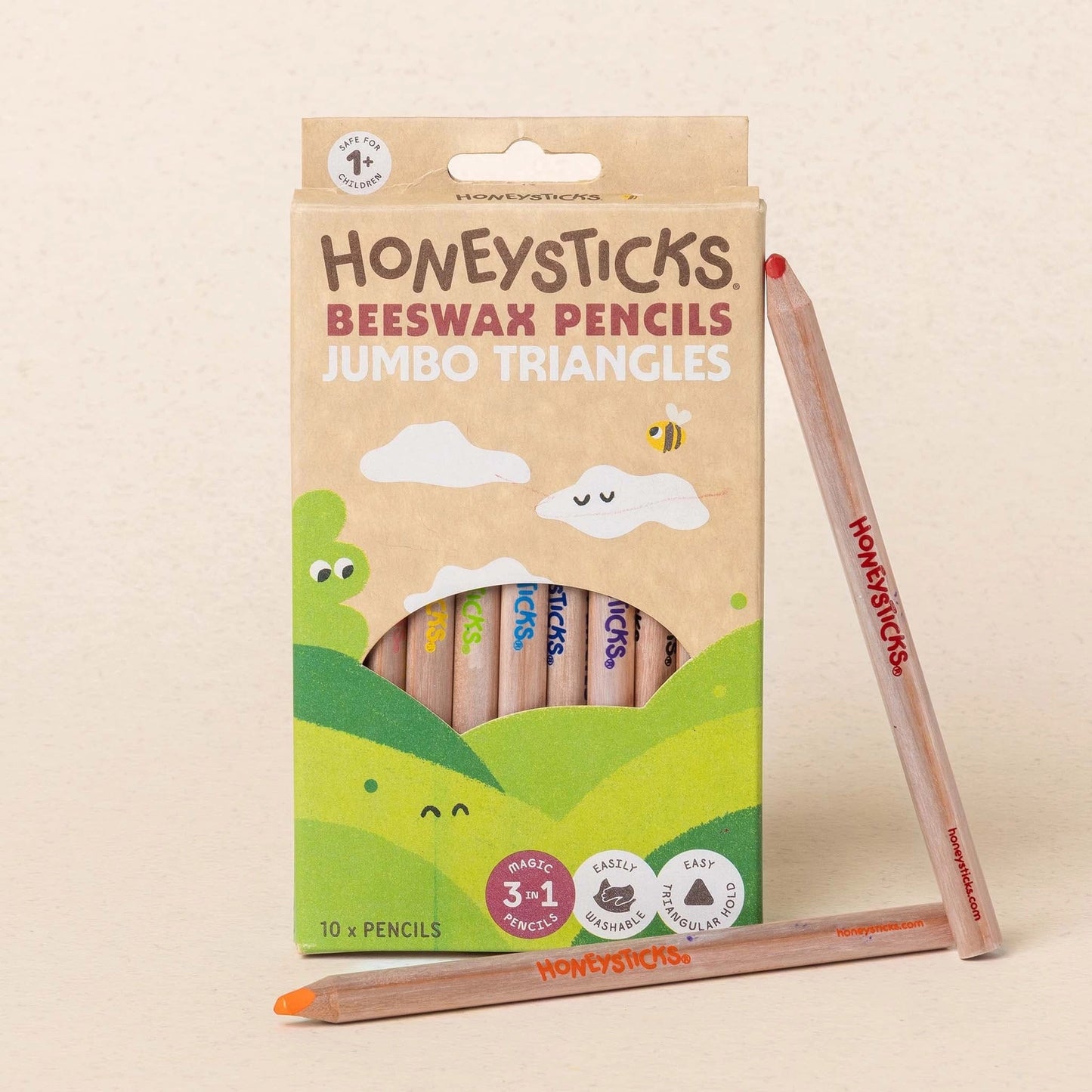 Beeswax Pencils Jumbo Triangles