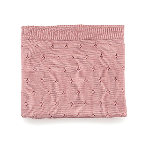 Pointelle Baby Blanket / Fairy Floss Pink