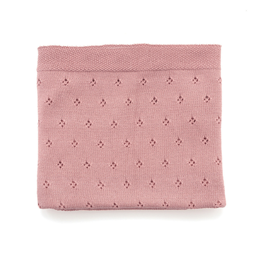 Pointelle Baby Blanket / Fairy Floss Pink