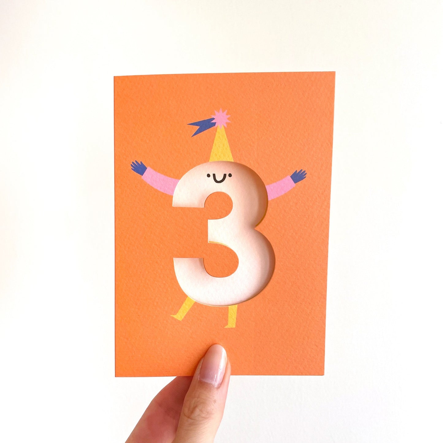 3rd Birthday Die Cut Greeting Card