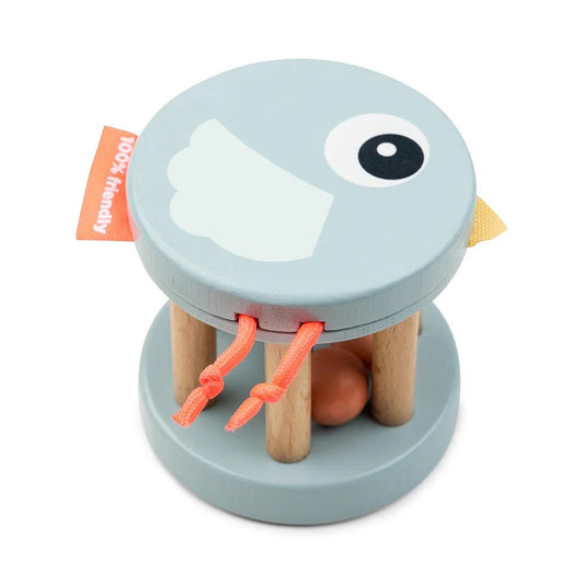 Wooden Birdie Bell Rattle