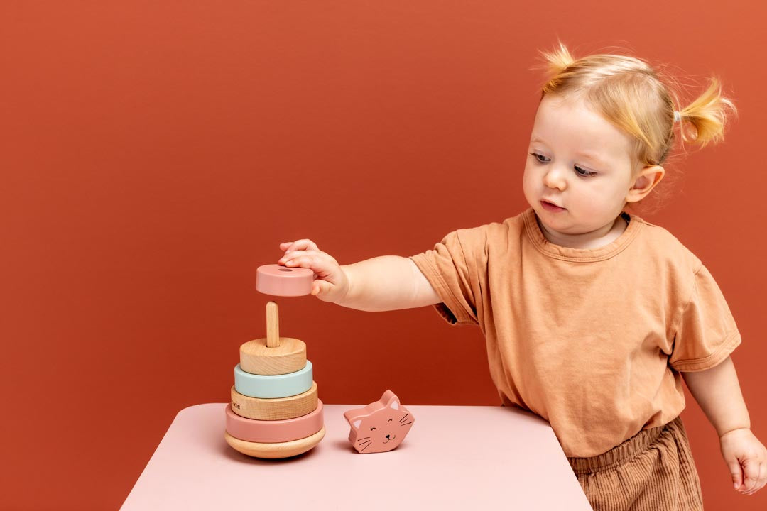 Wooden Stacking Toy / Cat