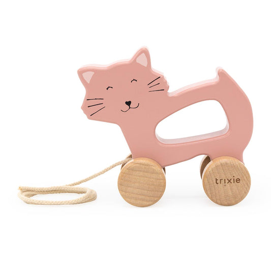 Wooden Pull Along Toy / Cat