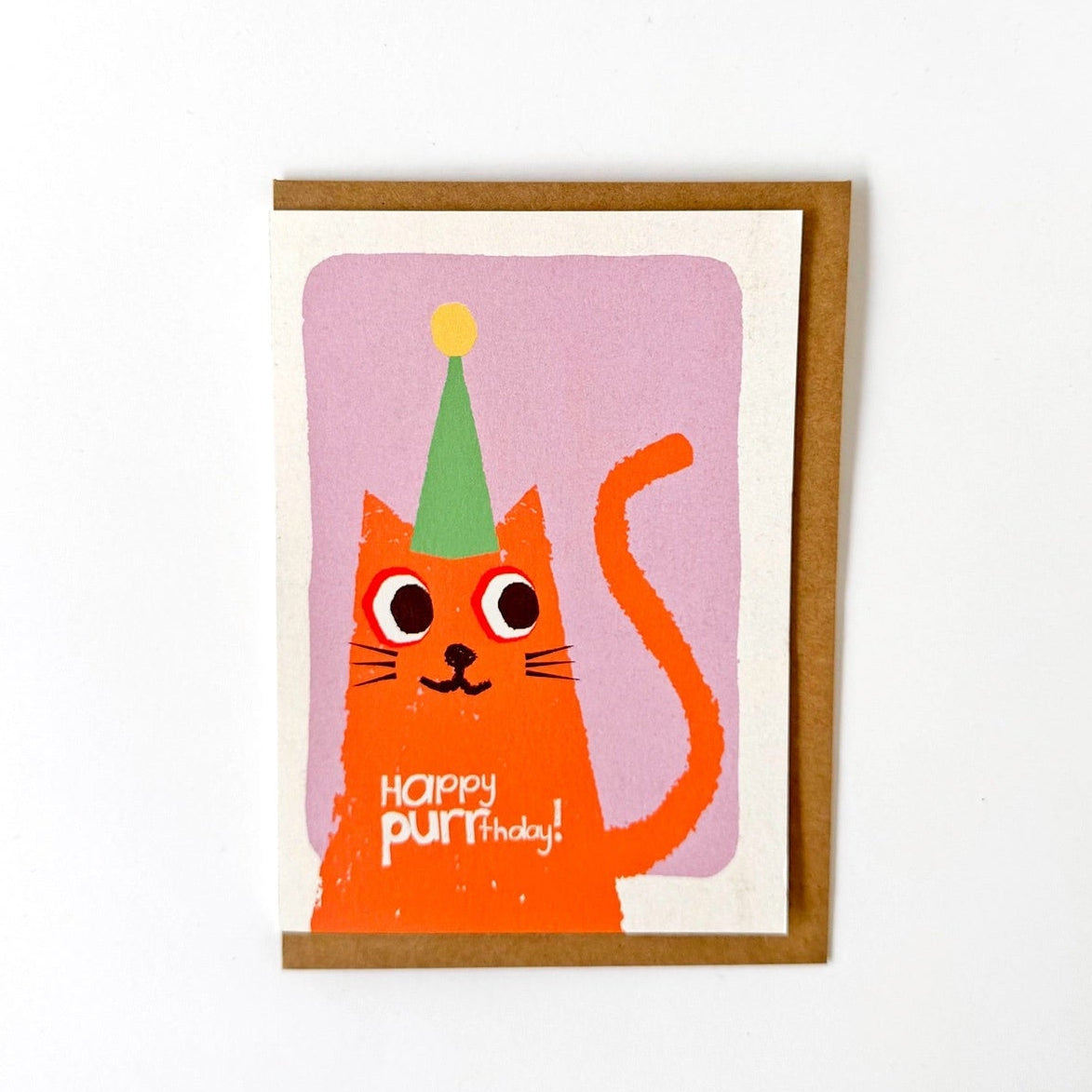 PURRthday Cat Greeting Card