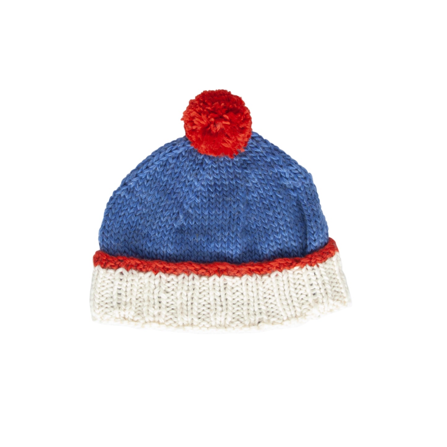 Teddy Beanie / Blue & Red