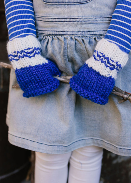 Denmark Mittens / Blue