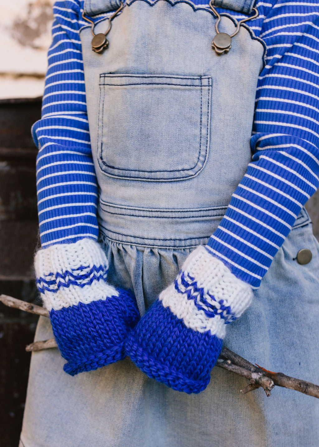 Denmark Mittens / Blue