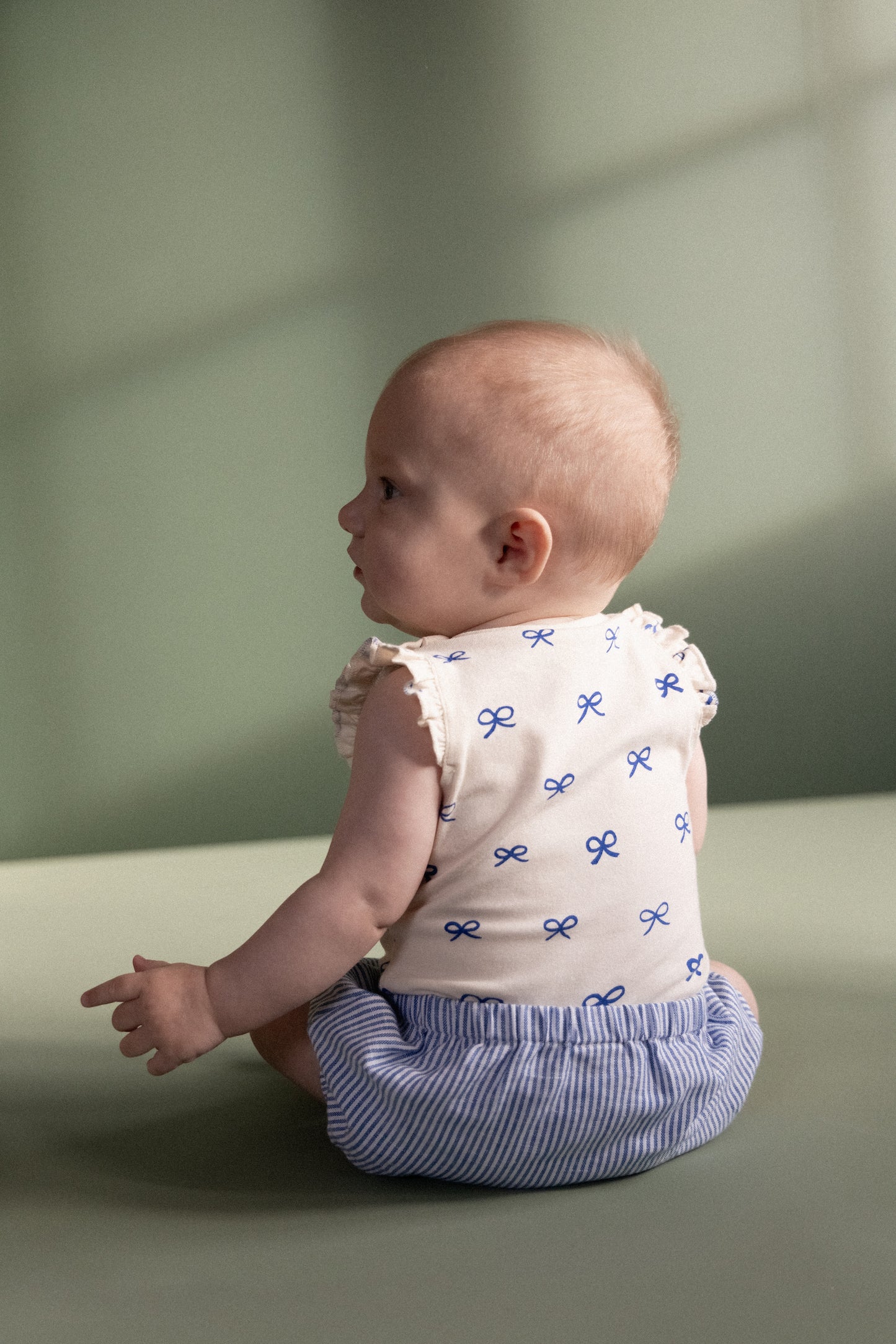 Fleur Tee / Ribbons Print