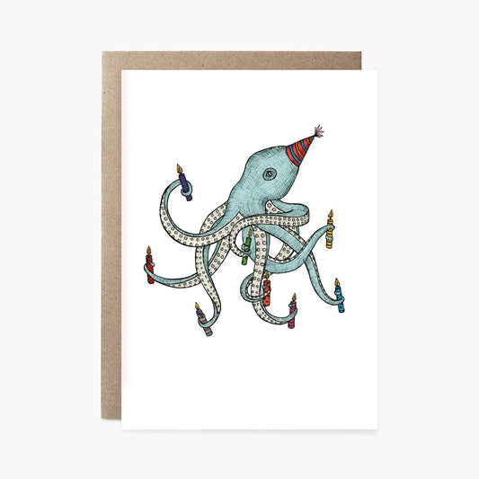Greeting Card / Birthday Octopus