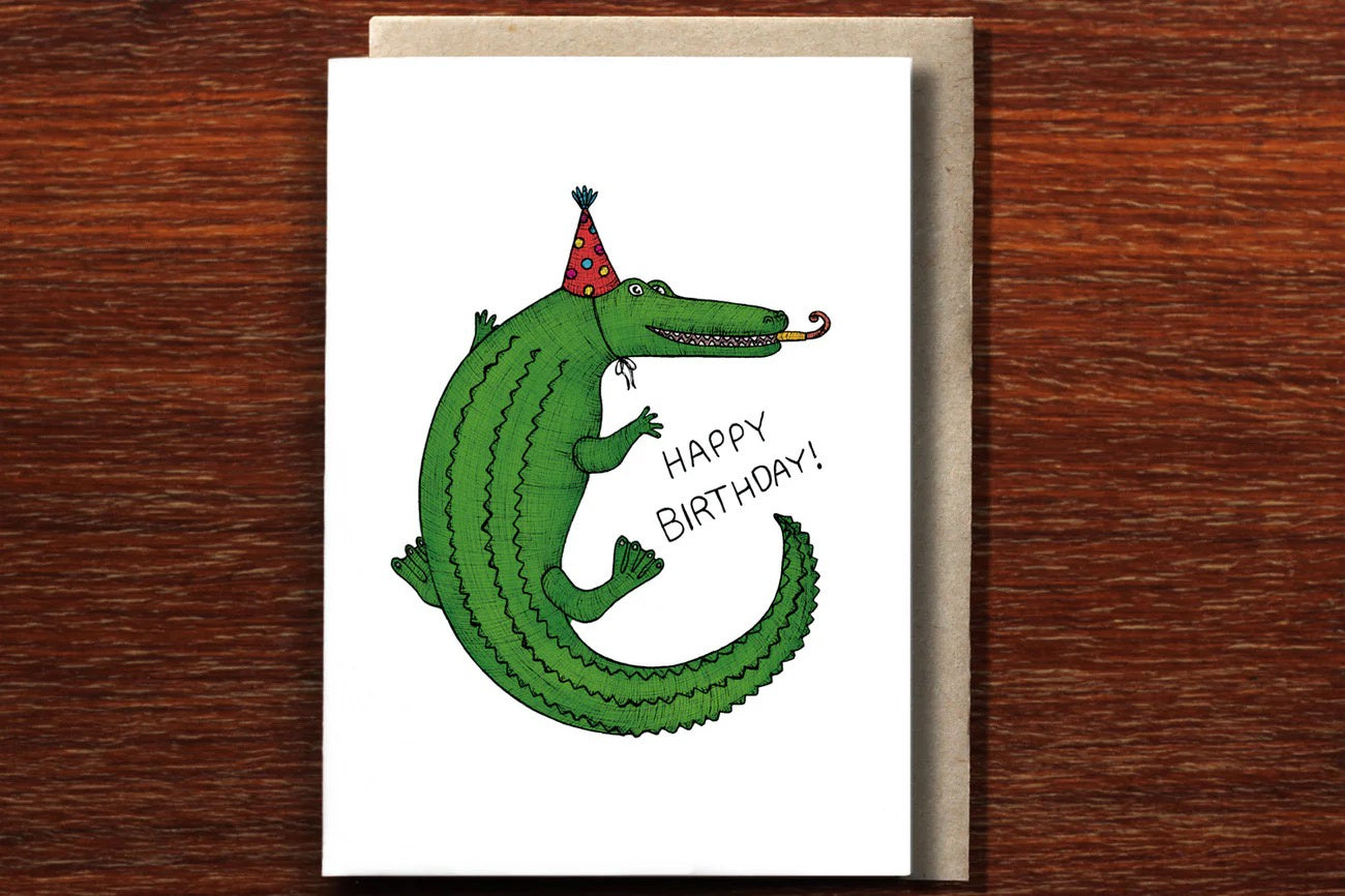 Greeting Card / Birthday Crocodile