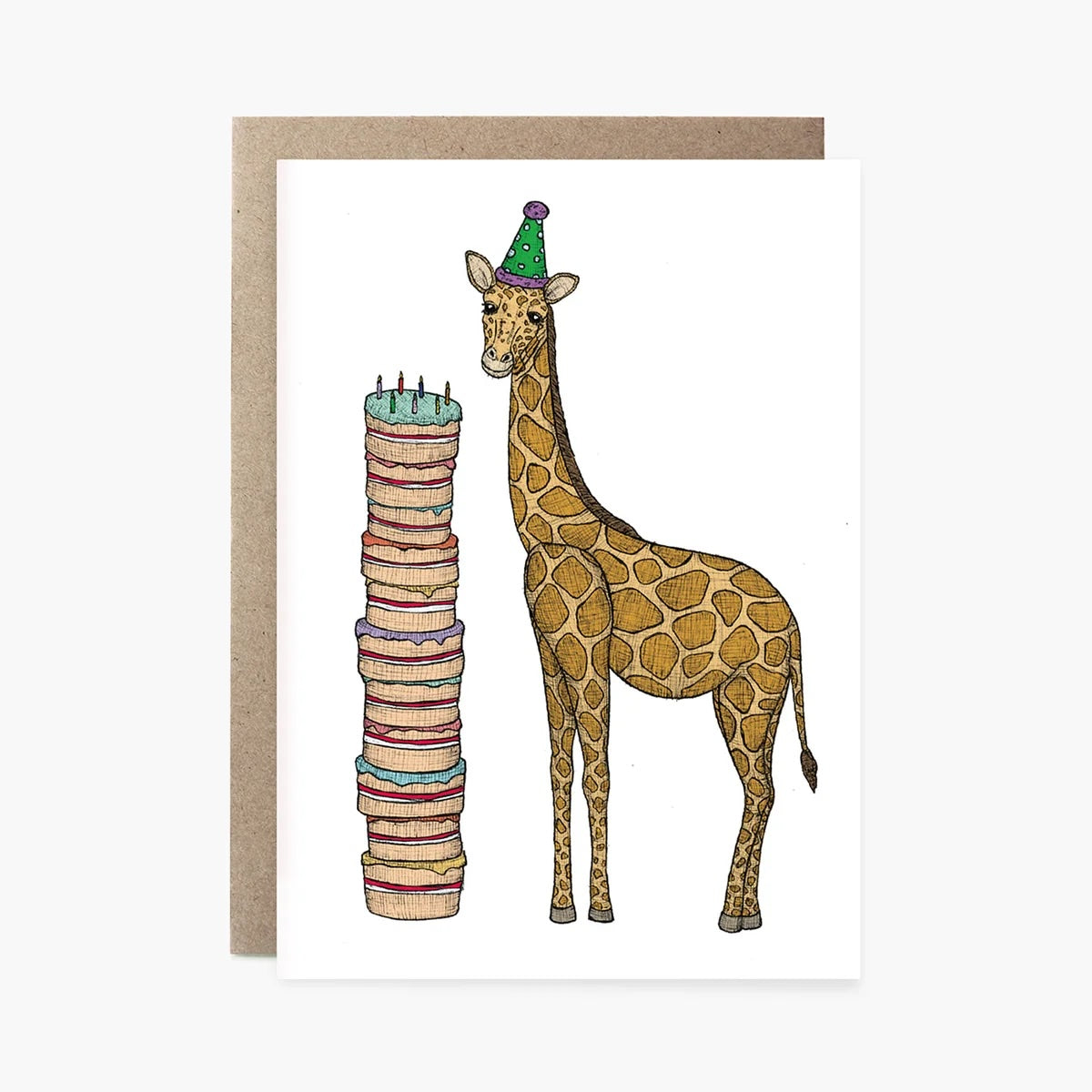 Greeting Card / Birthday Giraffe