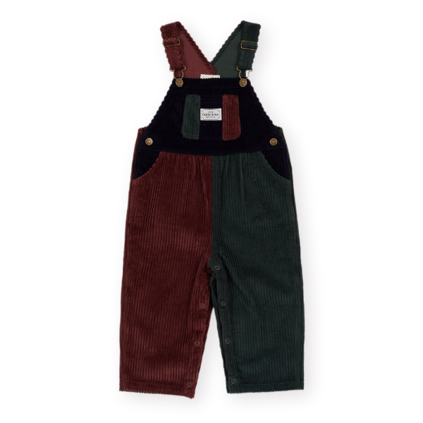 Austin Corduroy Colour Block Overalls