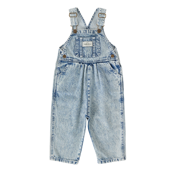 Austin Vintage Washed Denim Overalls