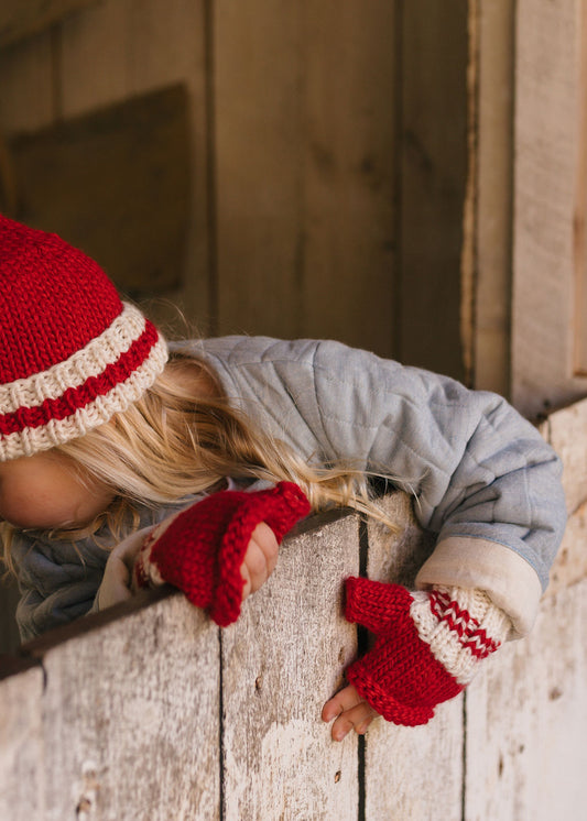 Denmark Mittens / Red