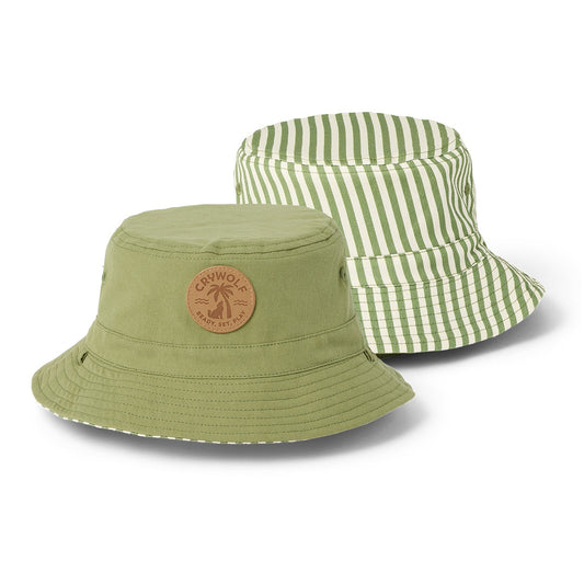 Coastal Stripe Reversible Bucket Hat