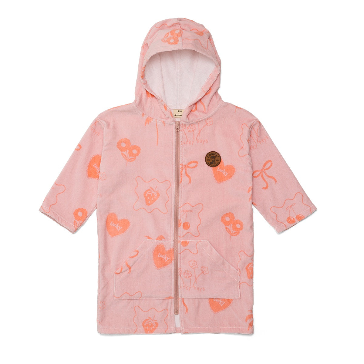 Everywhere Zip-Up Towel / Pink