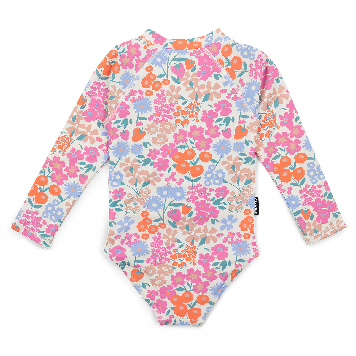 Berry Garden Long Sleeve Swimsuit