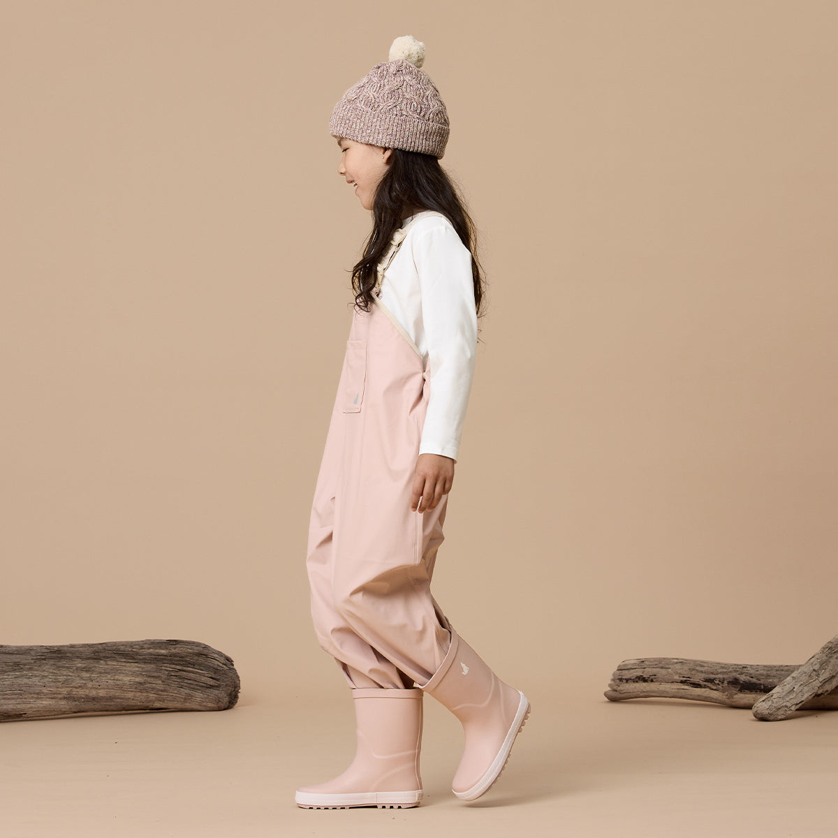 Rain Overalls / Dusty Pink