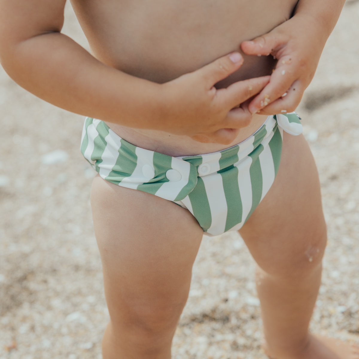 Coastal Stripe Reusable Swim Nappy