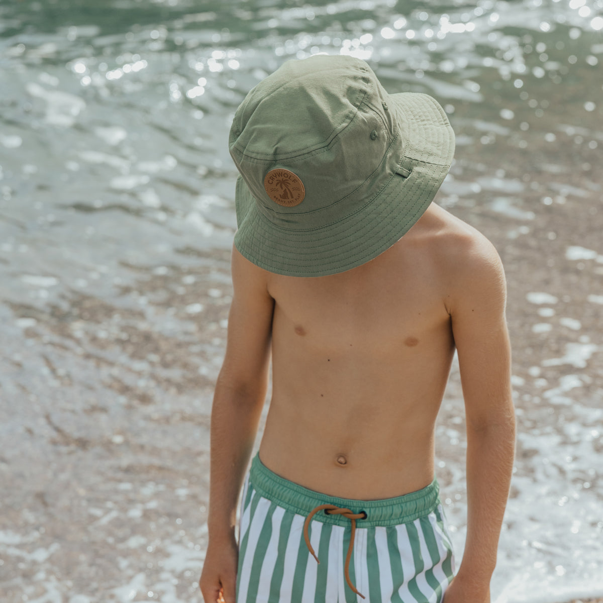 Coastal Stripe Reversible Bucket Hat