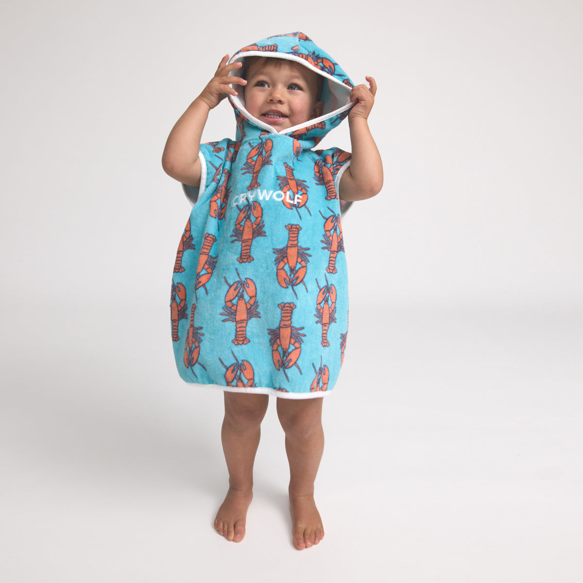 Little Lobsters Baby Hooded Towel