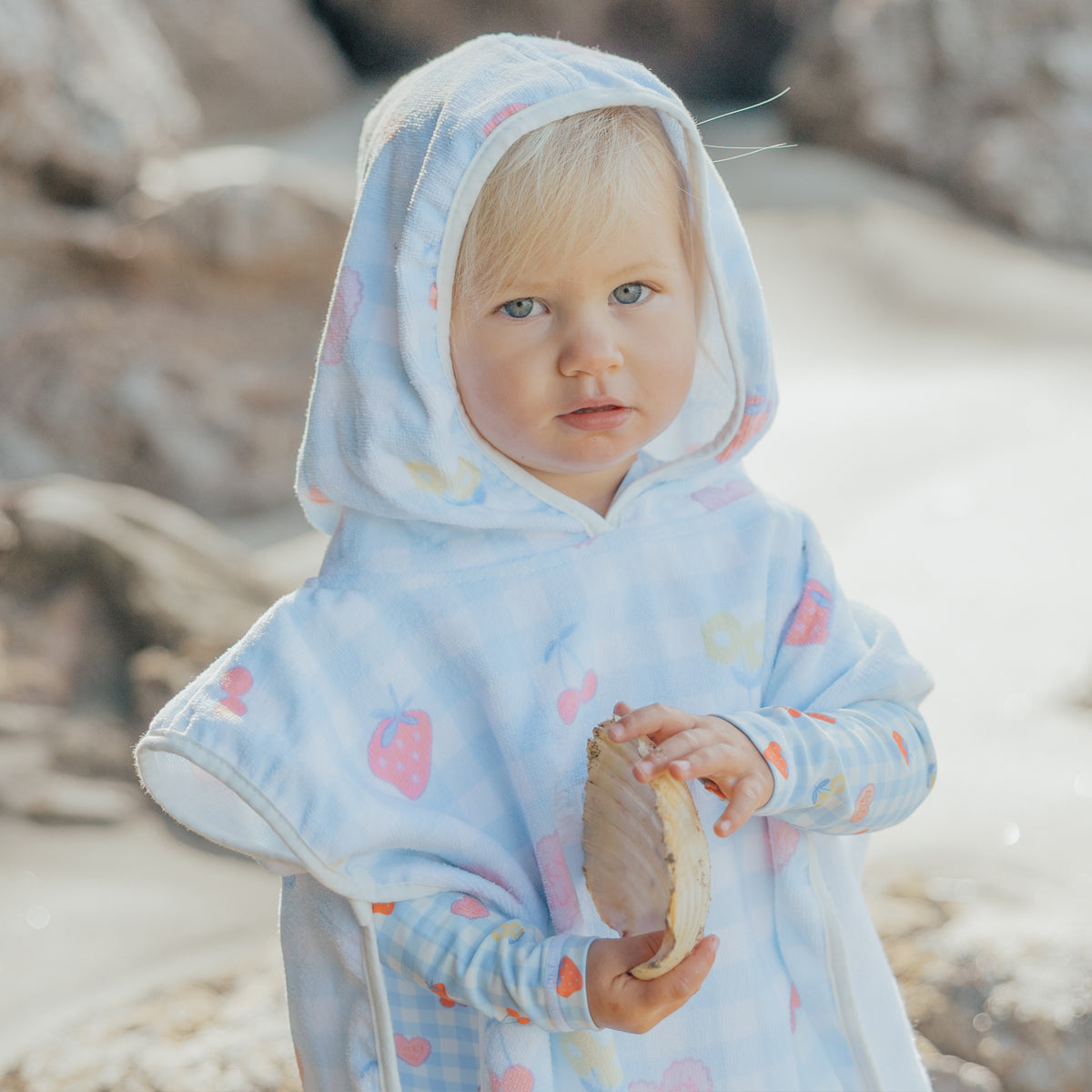 Lucky Picnic Baby Hooded Towel