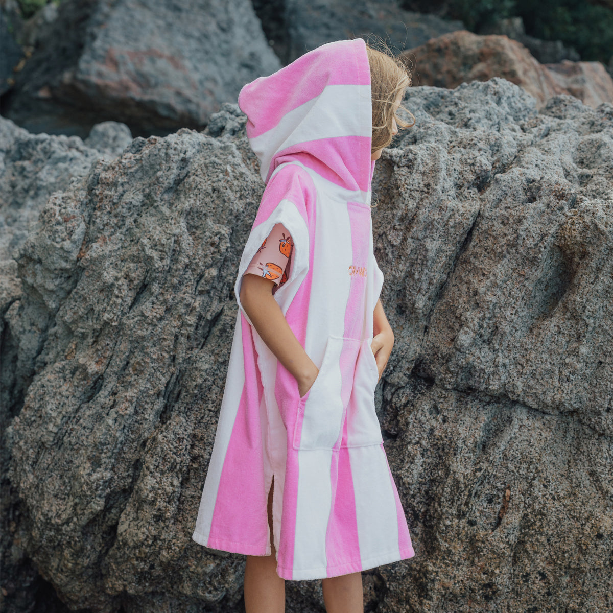 Candy Stripe Hooded Towel