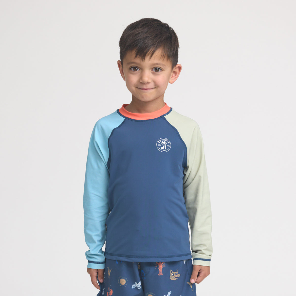 Ocean Colourblock Long Sleeve Rash Vest