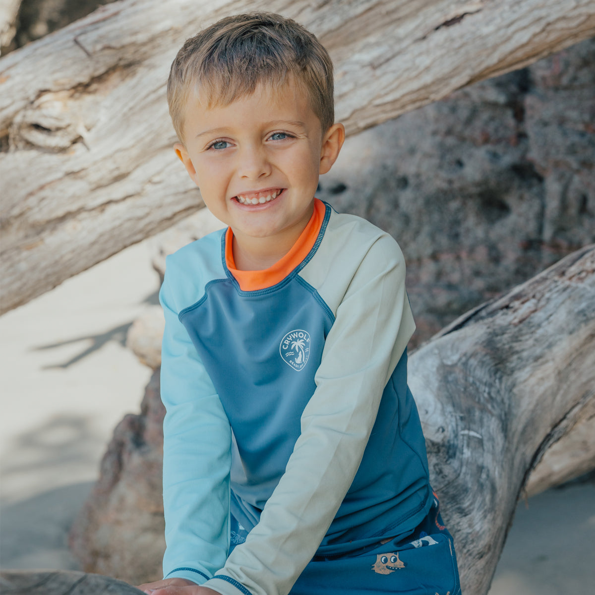 Ocean Colourblock Long Sleeve Rash Vest