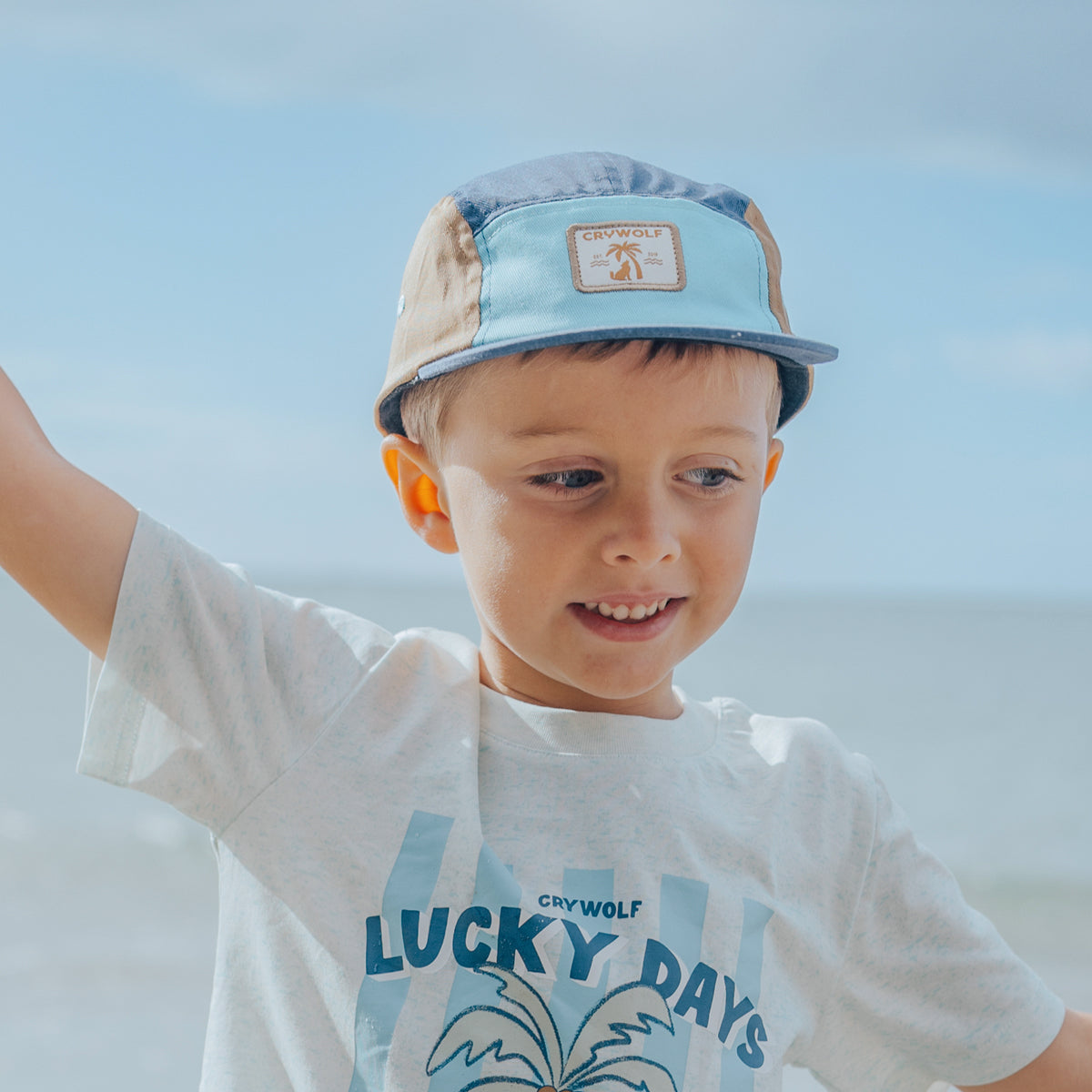 Navy Colourblock Lucky Cap