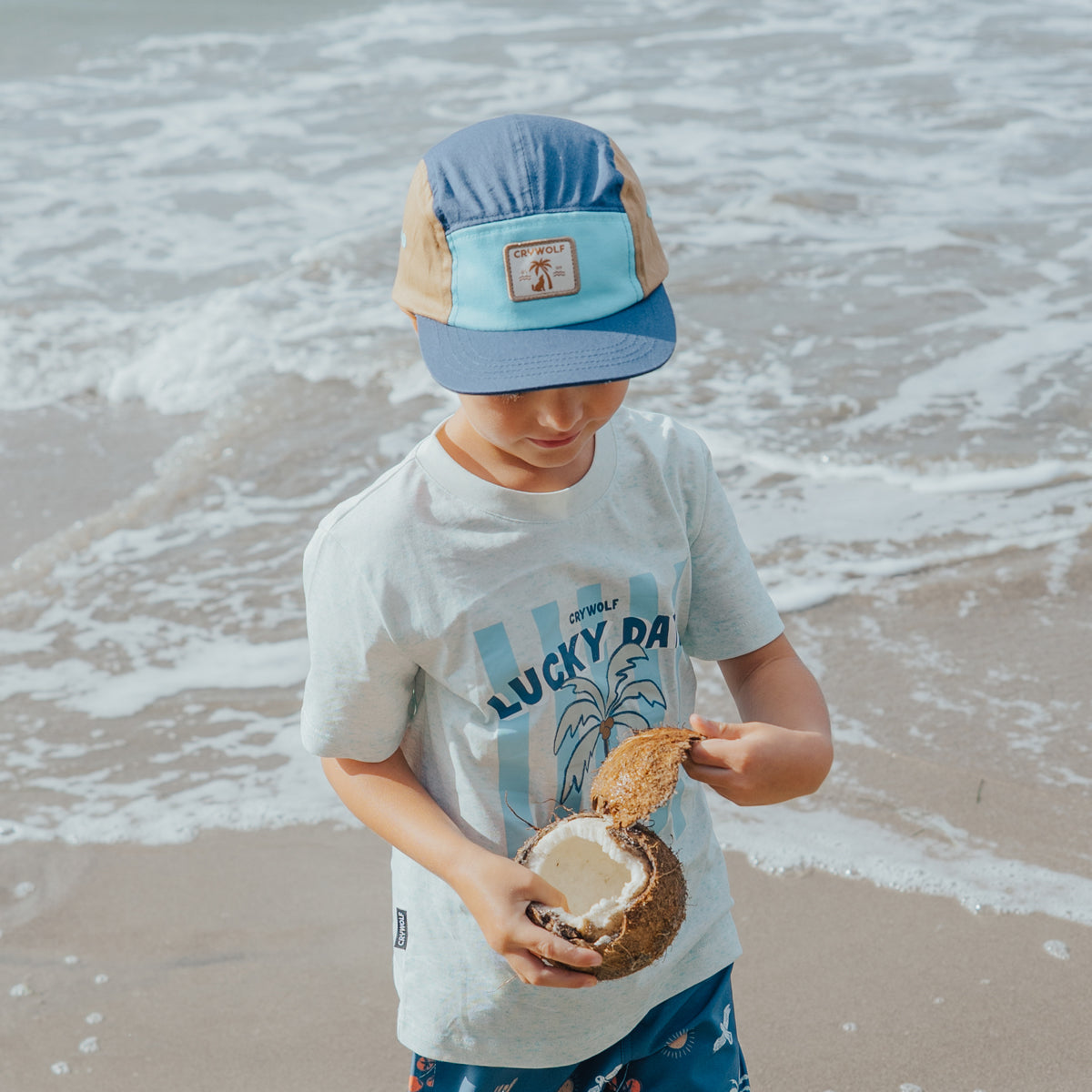 Navy Colourblock Lucky Cap