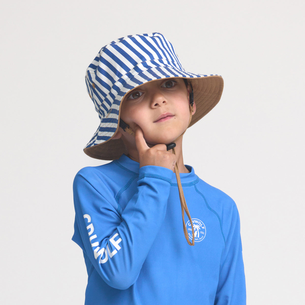 Deep Sea Stripe Reversible Bucket Hat