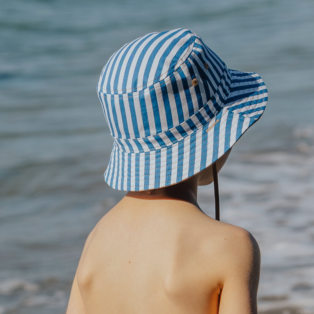 Deep Sea Stripe Reversible Bucket Hat