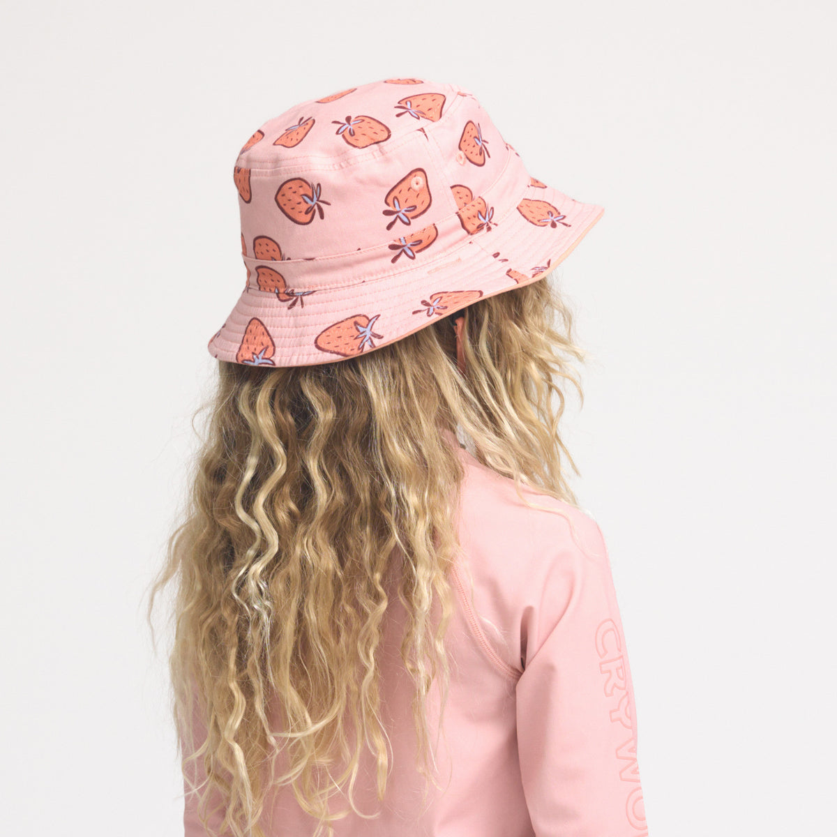 Strawberry Splash Reversible Bucket Hat