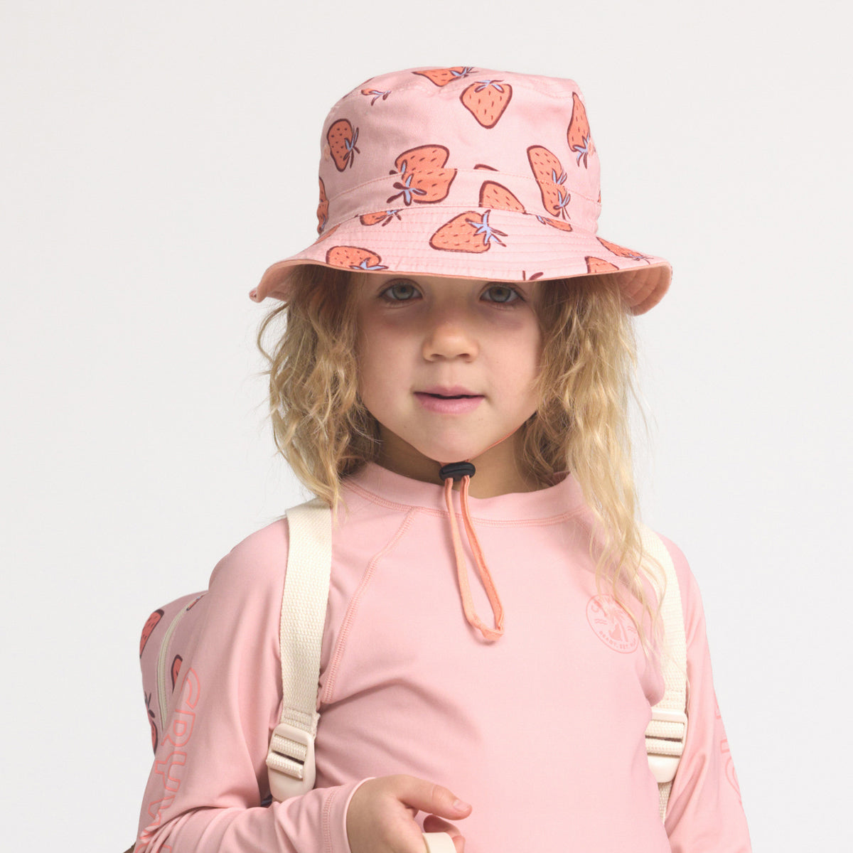 Strawberry Splash Reversible Bucket Hat