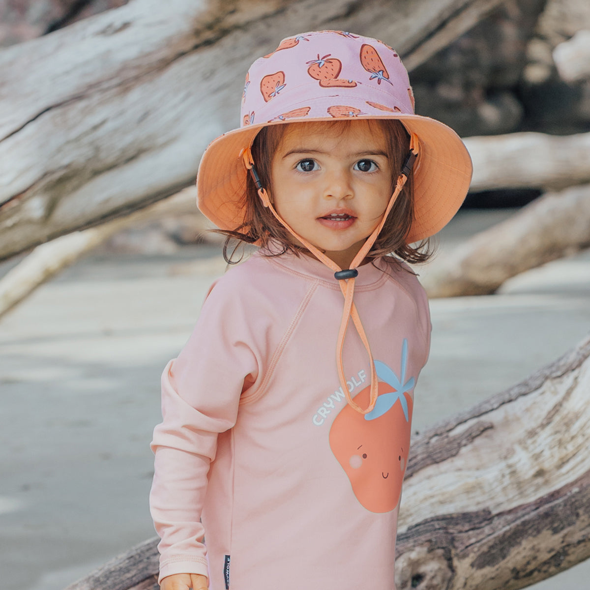 Strawberry Splash Reversible Bucket Hat