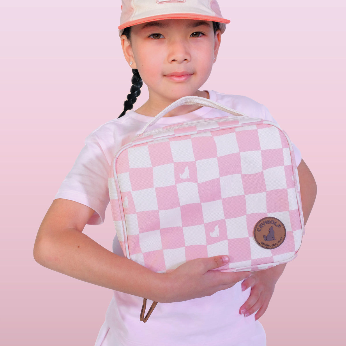 Pink Check Everyday Lunch Bag