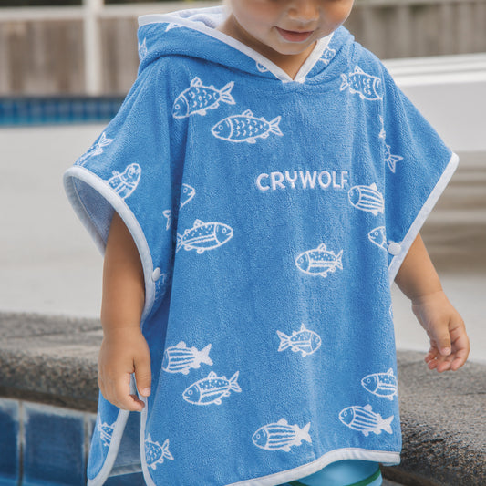 Fish School Baby Hooded Towel