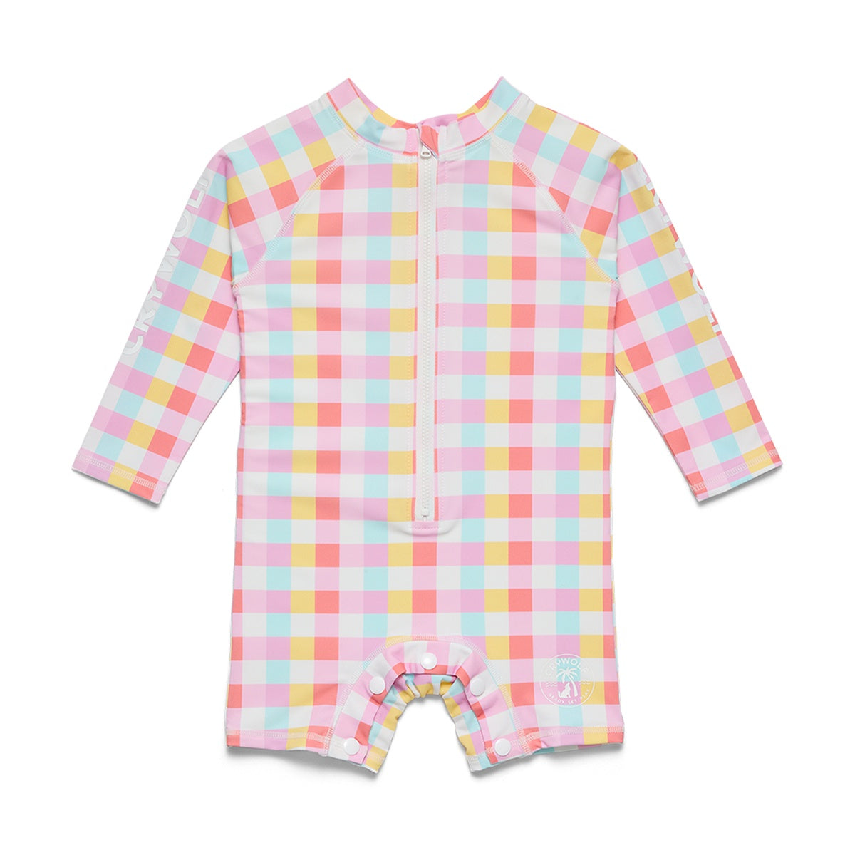 Pop Gingham Baby Rash Suit