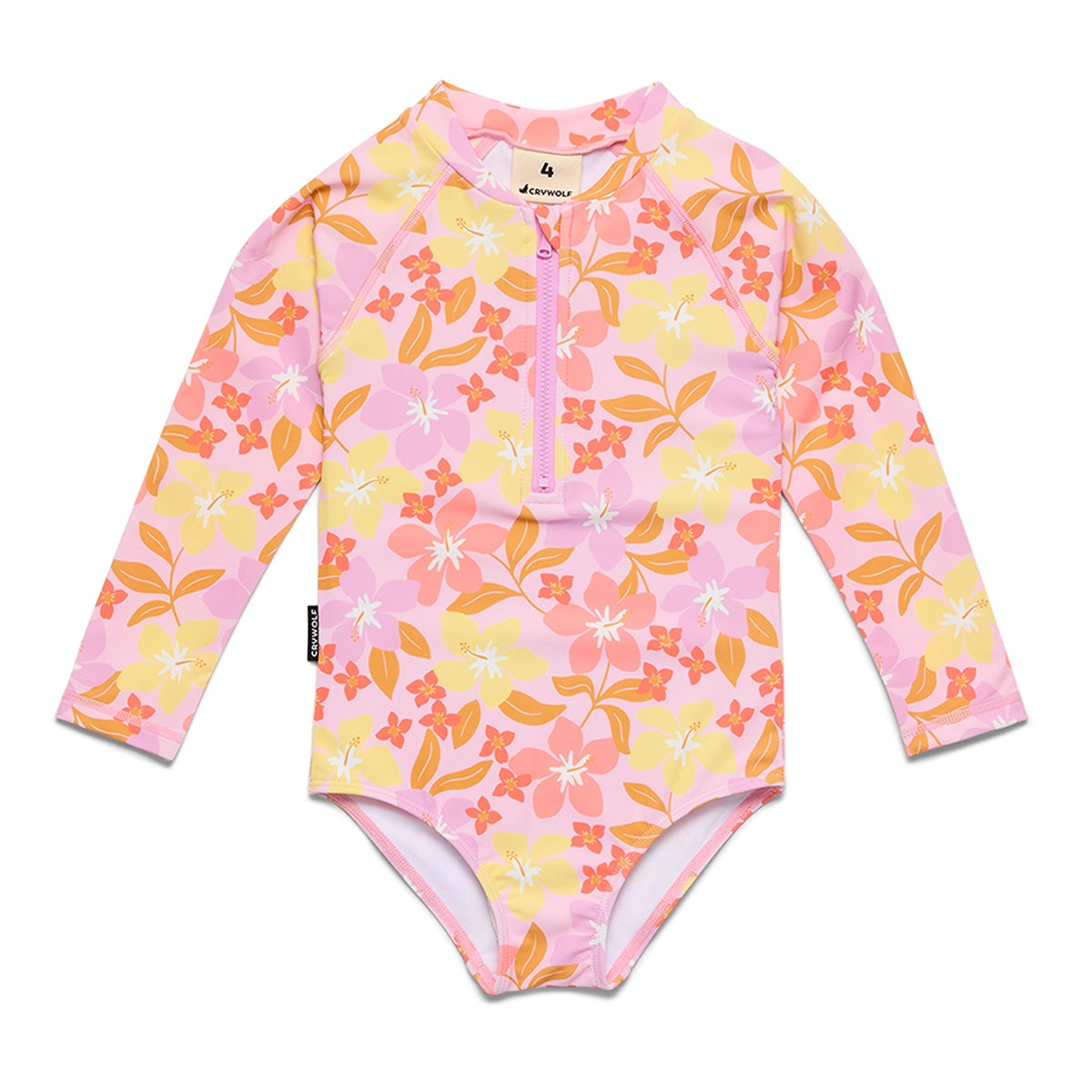 Hibiscus Daze Long Sleeve Swimsuit