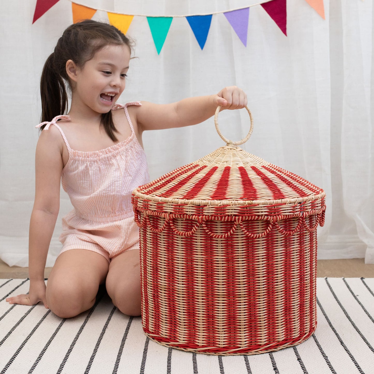 Circus Tent Toy Basket