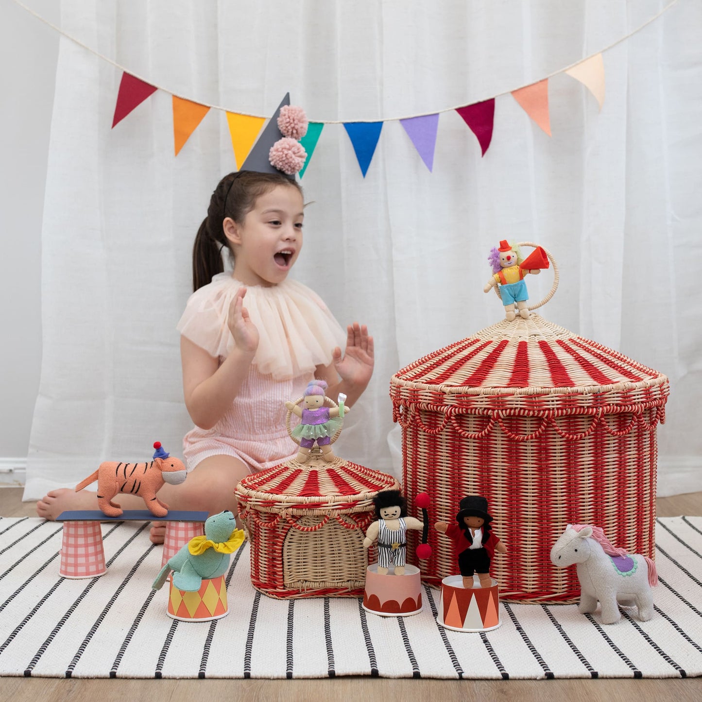 Circus Tent Toy Basket